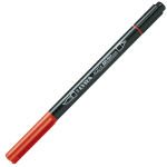 Lyra Aqua Brush Duo - Combinazione pennello e penna con punta in fibra - carminio scuro - inchiostro base acqua - 2 mm / 4 mm - fine / brush